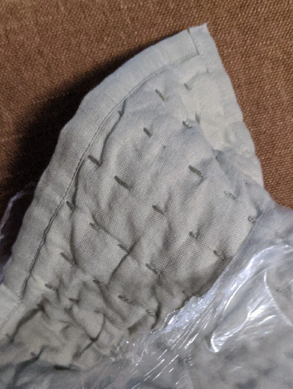 NIB Quince European Linen Cotton Stitch Quilt Set - Queen - Willowleaf